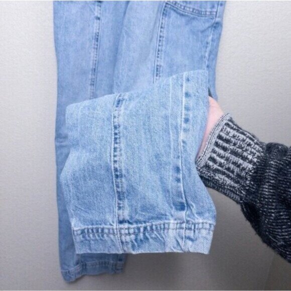 DL1961 Emilie Denim Overall S Lt Seaglass Vintage Cargo Cropped Tapered - Picture 14 of 16